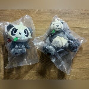Pancham and Pangoro Sitting Cuites Plush Bundle Sealed